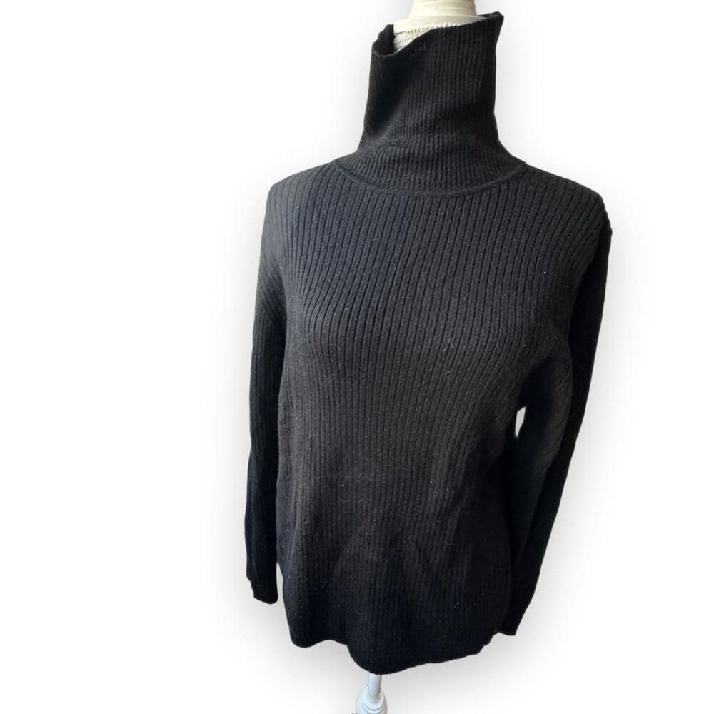 Old Navy Black Ribbed Turtleneck Sweater – XXL